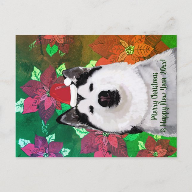 Merry Xmas, Happy New Year Postcard Postkarte (Vorderseite)