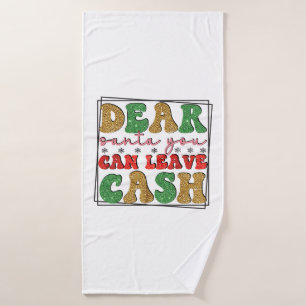 Merry Xmas Lieber Weihnachten Sie können Bargeld V Badehandtuch