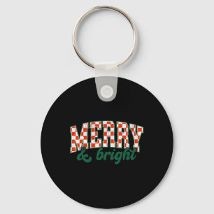 Merry Xmas Niedliche Weihnachten Weihnachten Check Schlüsselanhänger