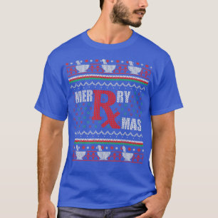 Merry Xmas Pharmacy Tech Apotheker Ugge Weihnachte T-Shirt