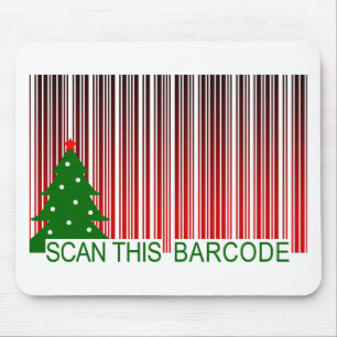 MERRY XMAS : Scannen Sie diesen Strichcode Mousepad