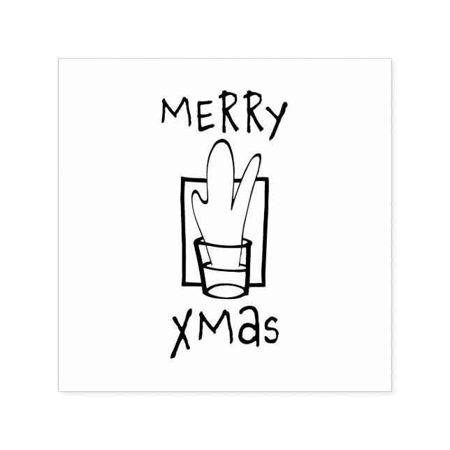 Merry Xmas Shots Permastempel (Design)