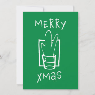 Merry Xmas Weihnachtskarte Feiertagskarte