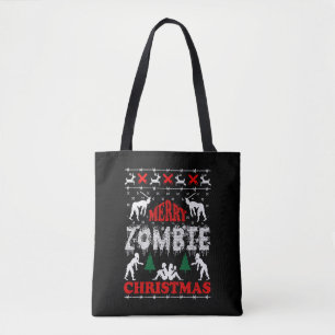 Merry Zombie Christmas Ugly Sweater Tasche