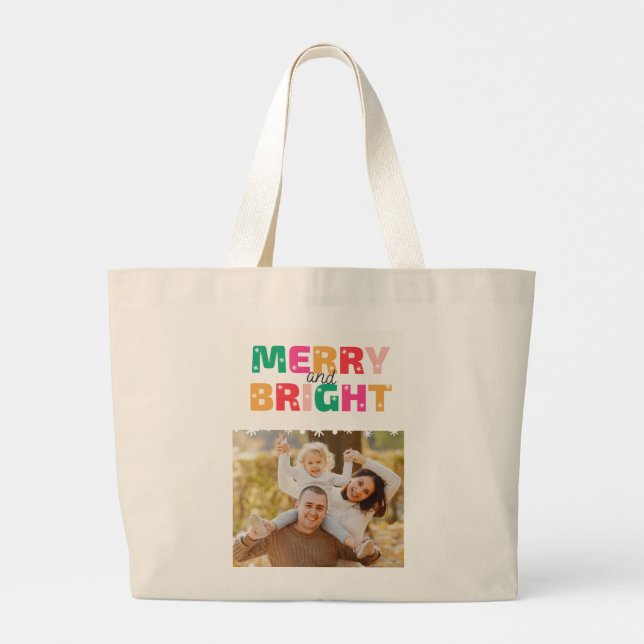 MerryChristmas & Bright mit Wilson Family Jumbo Jumbo Stoffbeutel (Rückseite)