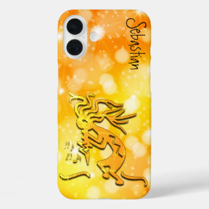 Merrymaker Kokopelli Musical Notes Individuelle Na iPhone 16 Plus Hülle
