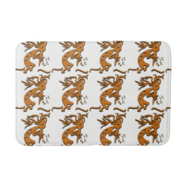 Merrymaker Kokopelli - Musikalische Noten rechts Badematte
