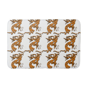 Merrymaker Kokopelli - Musikalische Noten rechts Badematte