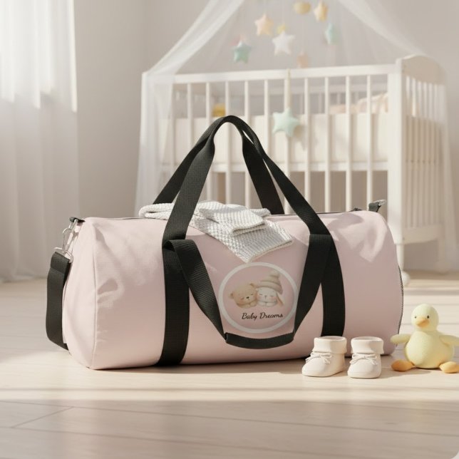 MerryMist Baby Dreams: Winter Blush – Ethereal Nur Duffle Bag (Von Creator hochgeladen)