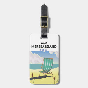 Mersia Insel Essex Reiseplakat Gepäckanhänger