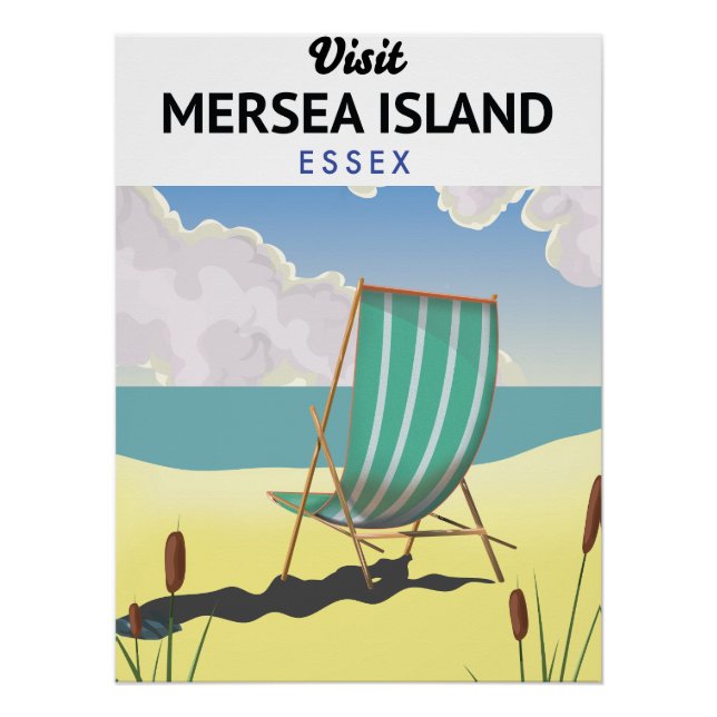 Mersia Insel Essex Reiseplakat Poster (Vorderseite)