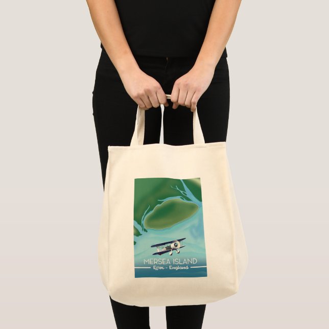 Mersia Island, Essex Vintages Reiseplakat Tragetasche (Vorderseite (Produkt))