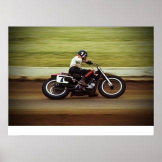 MERT LAWWILL POSTER - 1972 FLACHTRACK RACE