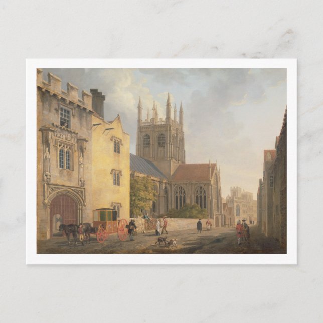 Merton Uni, Oxford, 1771 (Öl auf Leinwand) Postkarte (Vorderseite)