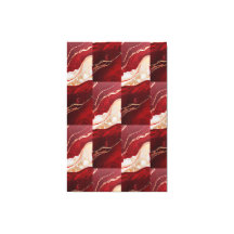 Merveille de Noël en spirale rétro Toile Bloom