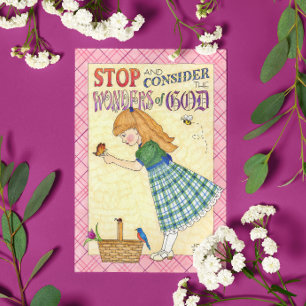 Merveilles de Dieu Carte d'anniversaire