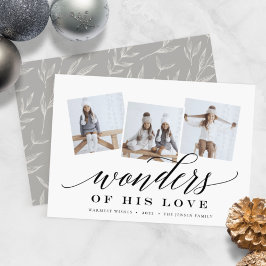 Merveilles de son amour | Carte de collage photo d