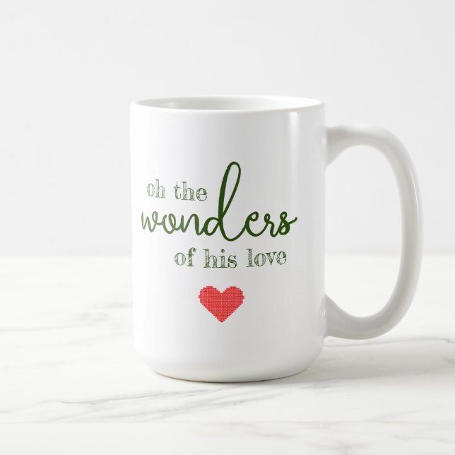 Merveilles de son amour Mug de Noël (Droite)