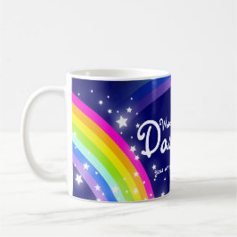 Merveilleuse Fille arc-en-ciel bleu marine mug