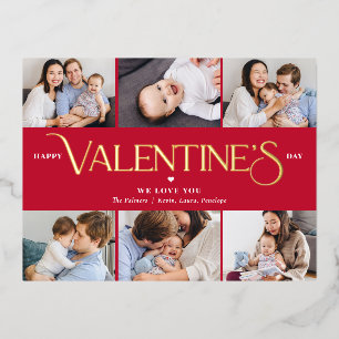 Merveilleuse Vie Foil Carte postale Saint Valentin