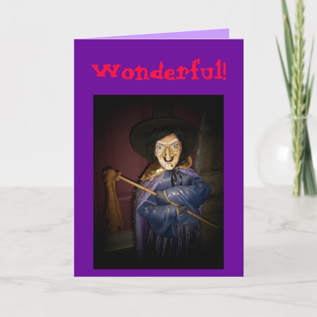 Merveilleux ! Carte Halloween et Anniversaire (Devant)