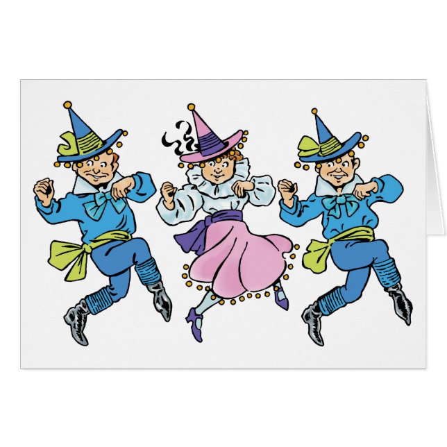 Merveilleux Magicien d'Oz, Mignons Munchkins Danse (Devant horizontal)