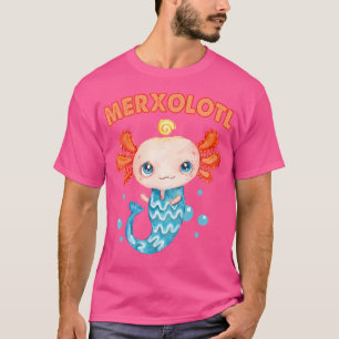 Merxolotl Mermaid Axolotl Niedlich mexikanischer F T-Shirt