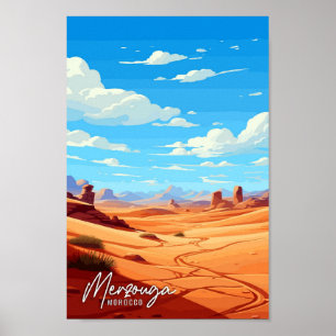 Merzouga Marokko Kunstgeschichte Poster