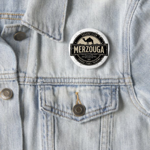 Merzouga Sahara Kamelritt Vintage Abzeichen Retr Button
