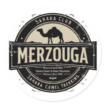 Merzouga Sahara Kamelritt Vintage-Abzeichen | Retr