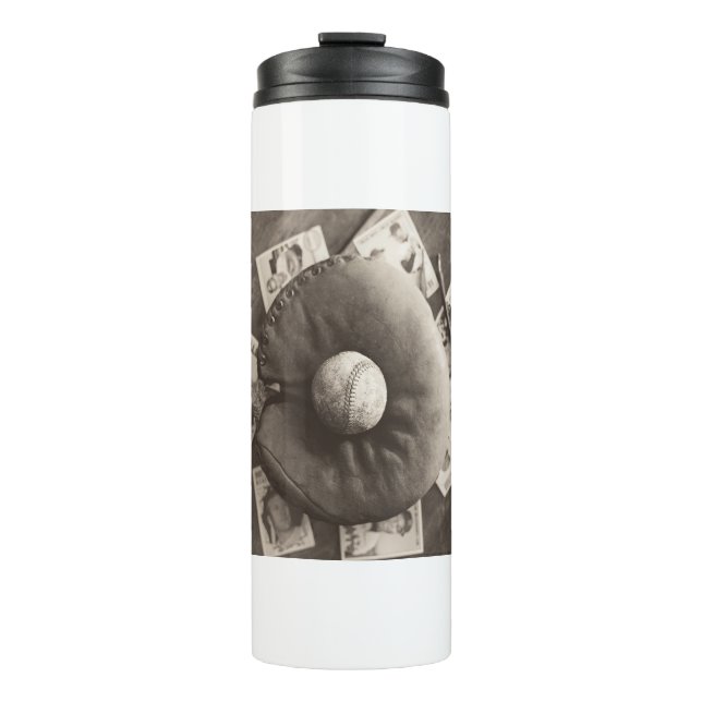 MES01BWD3 Baseball Cards.tif Thermosbecher (Vorderseite)