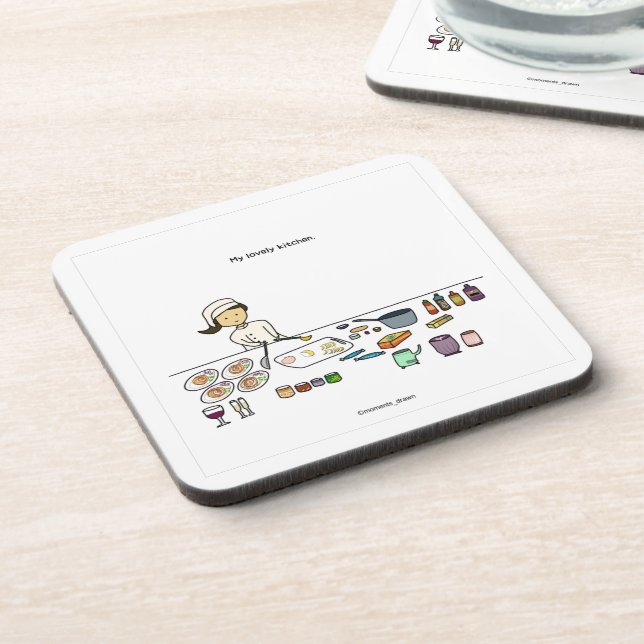 Mes beaux Dessous de verre de cuisine (Côté gauche)