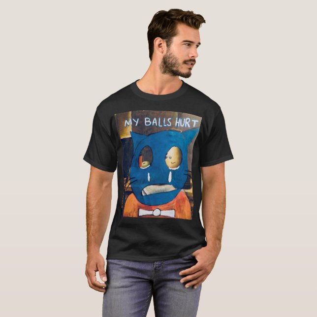 Mes boules ont blessé le T-shirt des hommes par (Devant entier)