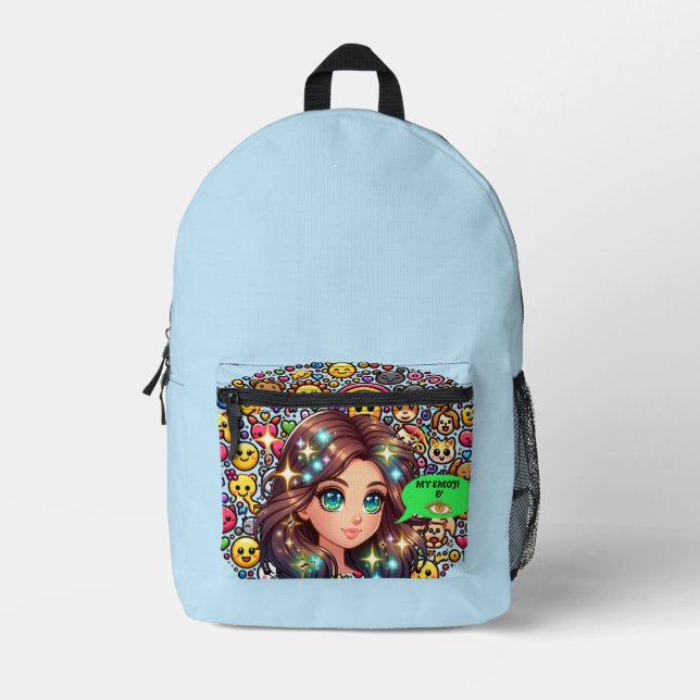 Mes Emojis et moi imprimons le sac à coudre (Recto)