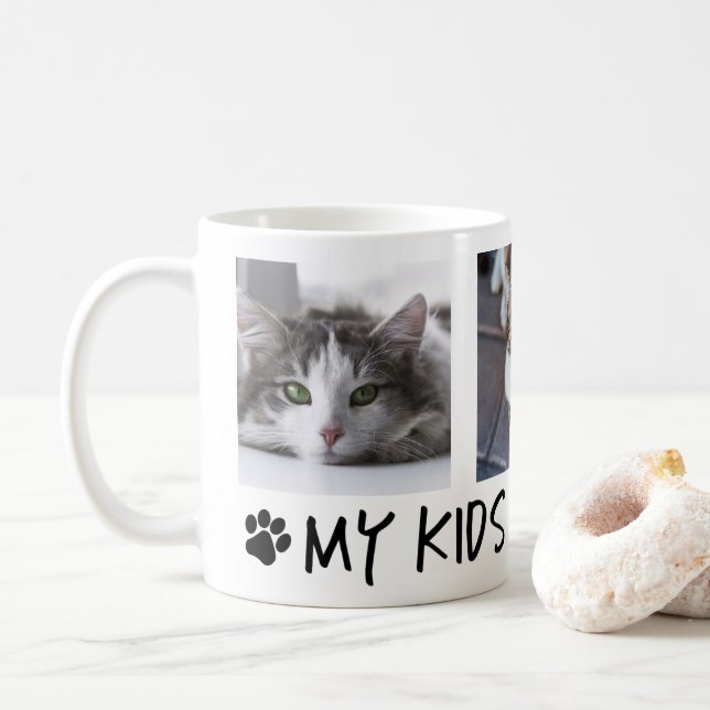 Mes Enfants Ont Des Pâtes 3 Photo Café Mug (Avec donut)
