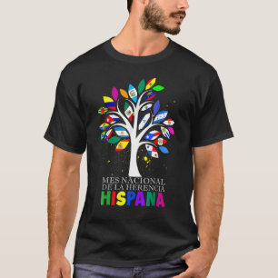 Mes Nacional De La Herencia Hispana Flaggenstaaten T-Shirt