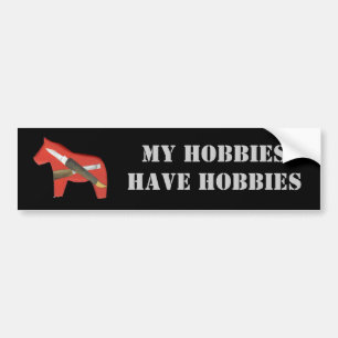 Mes passe-temps ont Hobbies Sticker pare-chocs
