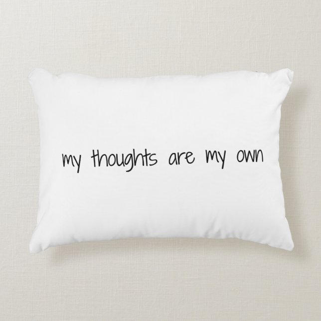 Mes pensées Coussin d'accent (Devant)