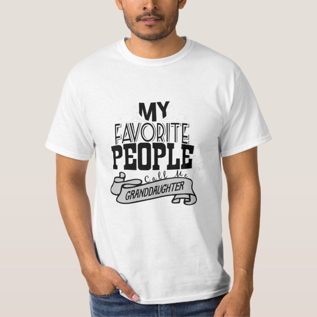 Mes personnes préférées m'appellent T-shirt de (Devant)