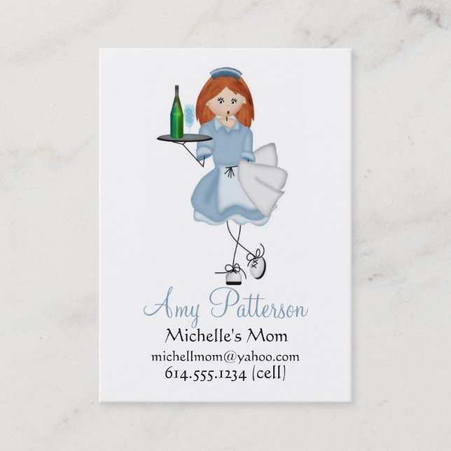 Mes peu de cartes de maman de serveuse d'avenir (Devant)