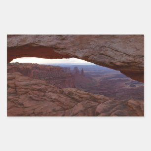 Mesa Arch vom Canyonlands National Park Rechteckiger Aufkleber
