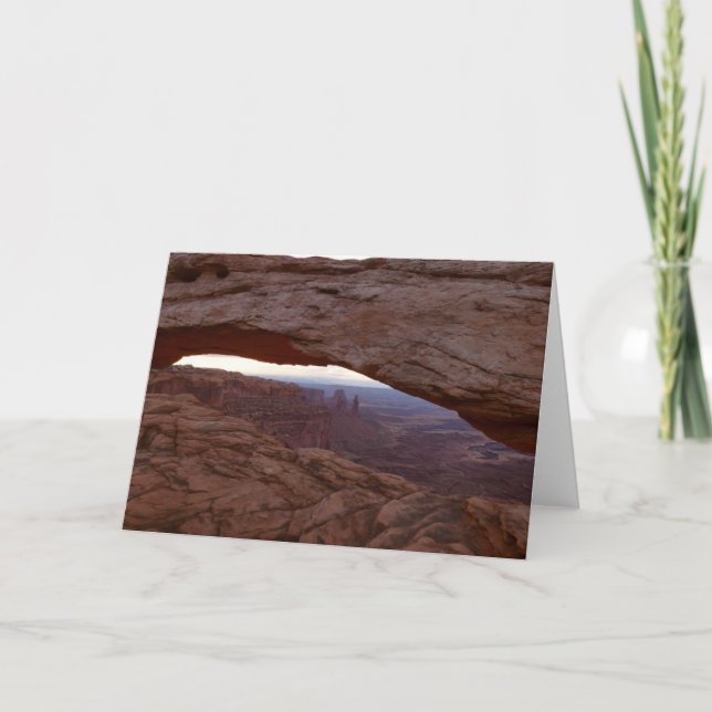 Mesa Arch vom Canyonlands Nationalpark Karte (Vorderseite)
