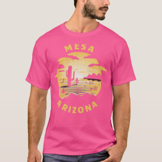Mesa Arizona Desert Illustration Vintag Souvenir3 T-Shirt
