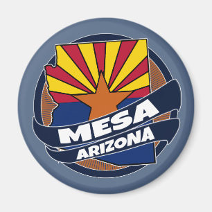 Mesa Arizona-Fahnen-Berstmagnet Magnet