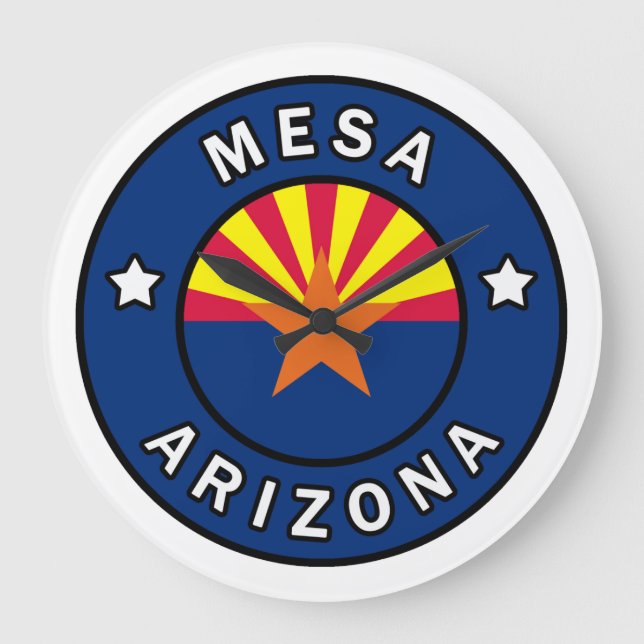 Mesa Arizona Große Wanduhr (Vorderseite)