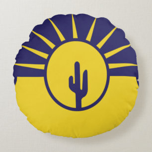 Mesa (Arizona) Stadtflagge Rundes Kissen