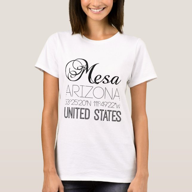 Mesa, Arizona, Vereinigte Staaten elegant T-Shirt (Vorderseite)