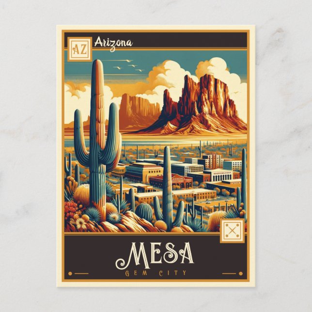 Mesa, Arizona | VINTAG Postkarte (Vorderseite)