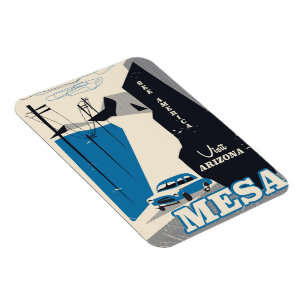 Mesa Arizona Vintages Reiseplakat Magnet