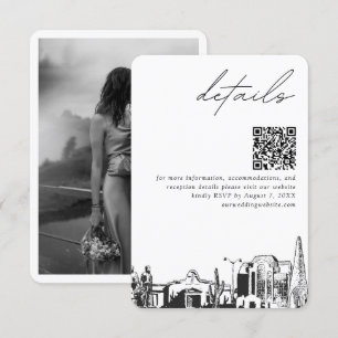 Mesa Arizona Wedding Details QR Code Klein Begleitkarte